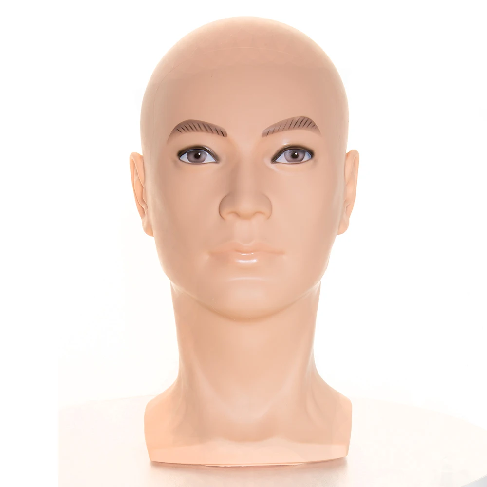 

Helmet Stand Bald Mannequin Head With Shoulder Mannequin Head For Wig Making Hat Glasses Display Manikin Wig Head Stand
