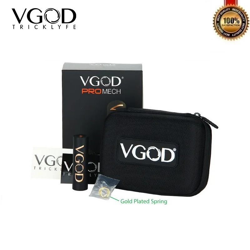 Оригинальный VGOD Pro Mech Mod механический мод питание от одного 18650 Batetery Hybrid 510 поток