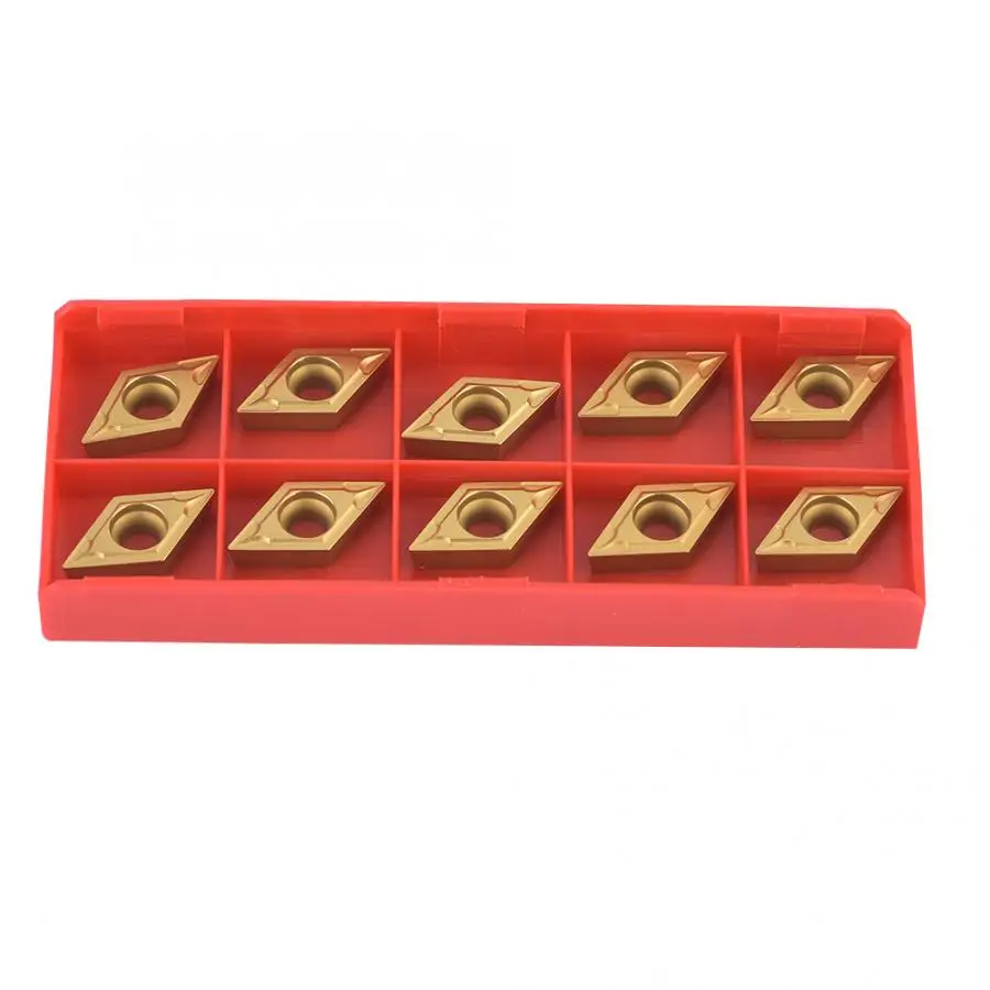

10x DCMT11T304-HM YBC251 Carbide Inserts Blades Fit Lathe Turning Holder Kits