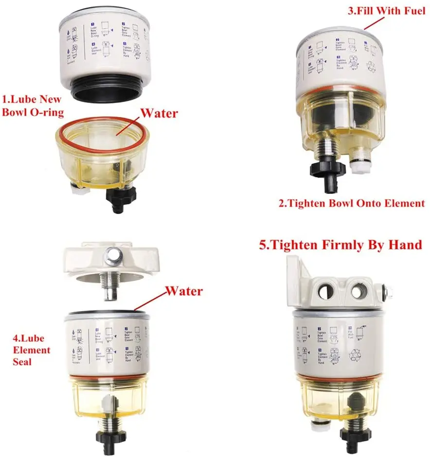 Фильтр для топливного/водяного сепаратора R12T морской вращающийся фильтр