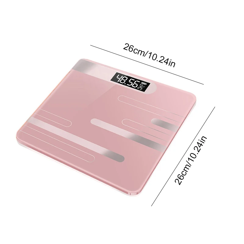 

Bathroom Body Floor Scales Bath Scale Body Weighing Digital Body Weight Scale LCD Display Glass Smart Electronic Scales