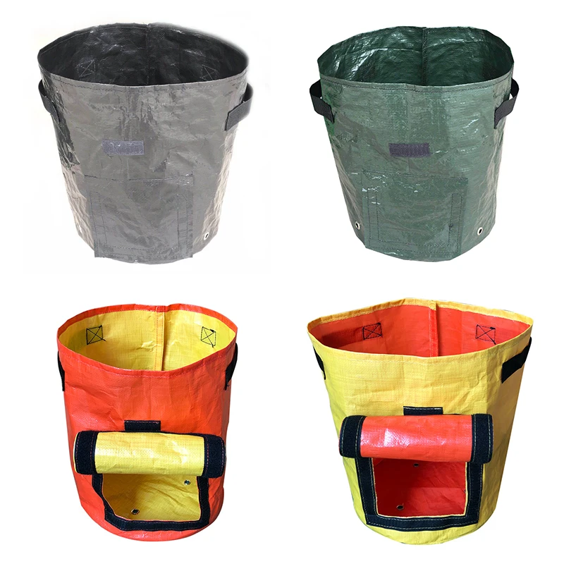 Воздухопроницаемый контейнер с ручками для выращивания растений|Тканевые