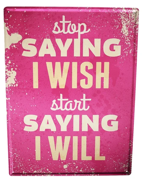 

Tin Sign Retro Wishes Coffee Bar Decoration