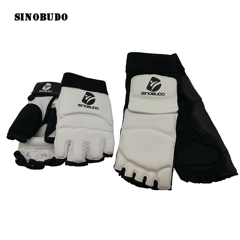 Полуперчатки для тхэквондо защита рук ног боксерская тренировочная ручная