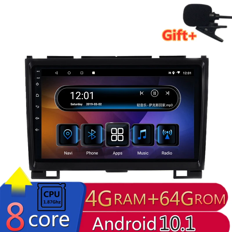 Автомагнитола Greatwall Haval Hover H5 H3 9 &quot 4G RAM 8 ядер DVD GPS навигация bluetooth Wi