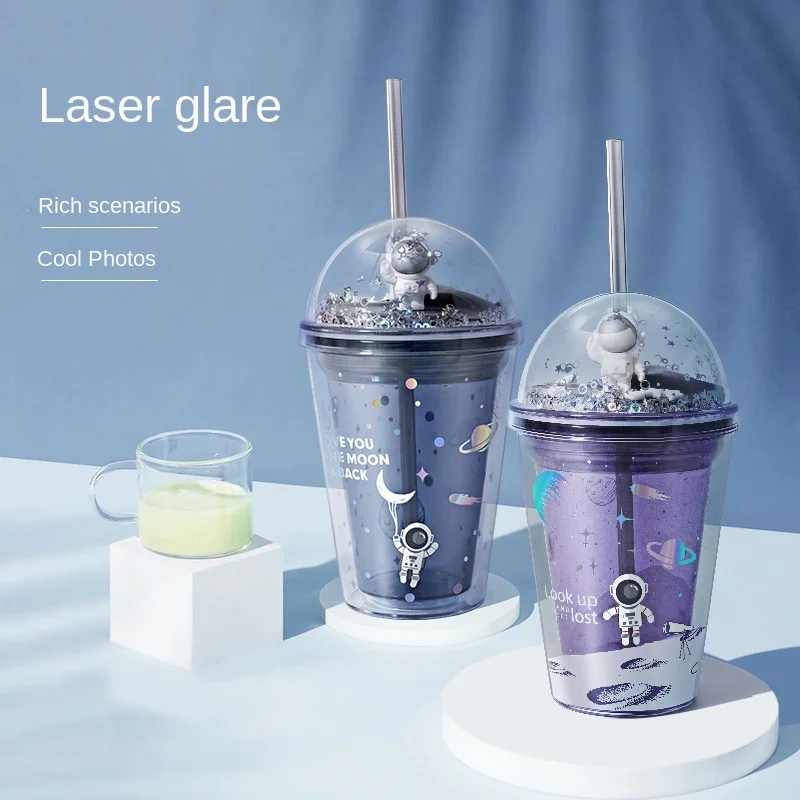 

Герметичный стакан с крышкой и соломинкой, многоразовый, 16 унций