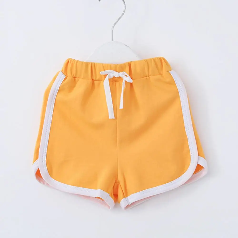 

SZYADEOU Summer Children Boys And Girls Candy Colors Casual Cotton Shorts Elastic Waist Pants wholesale