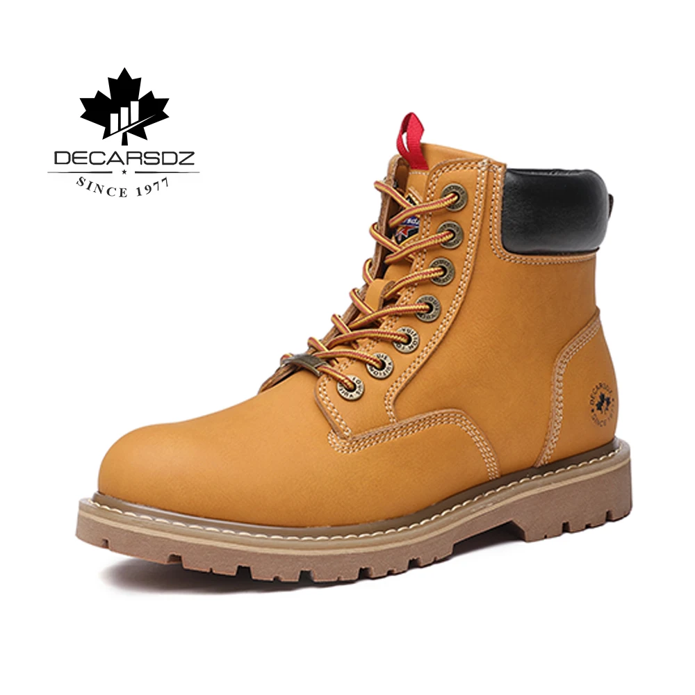 Мужские ботинки из натуральной кожи DECARSDZ новинка осень-зима 2022 модные
