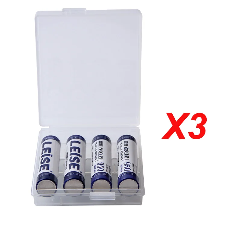 12pcs Leise происхождения AAA 950 мА/ч, Перезаряжаемые Батарея 1,2 V никель-металл-гидридного 3a с Батарея чехол для бритвы часы дистанционного Управление игрушки - Цвет: 12pcs