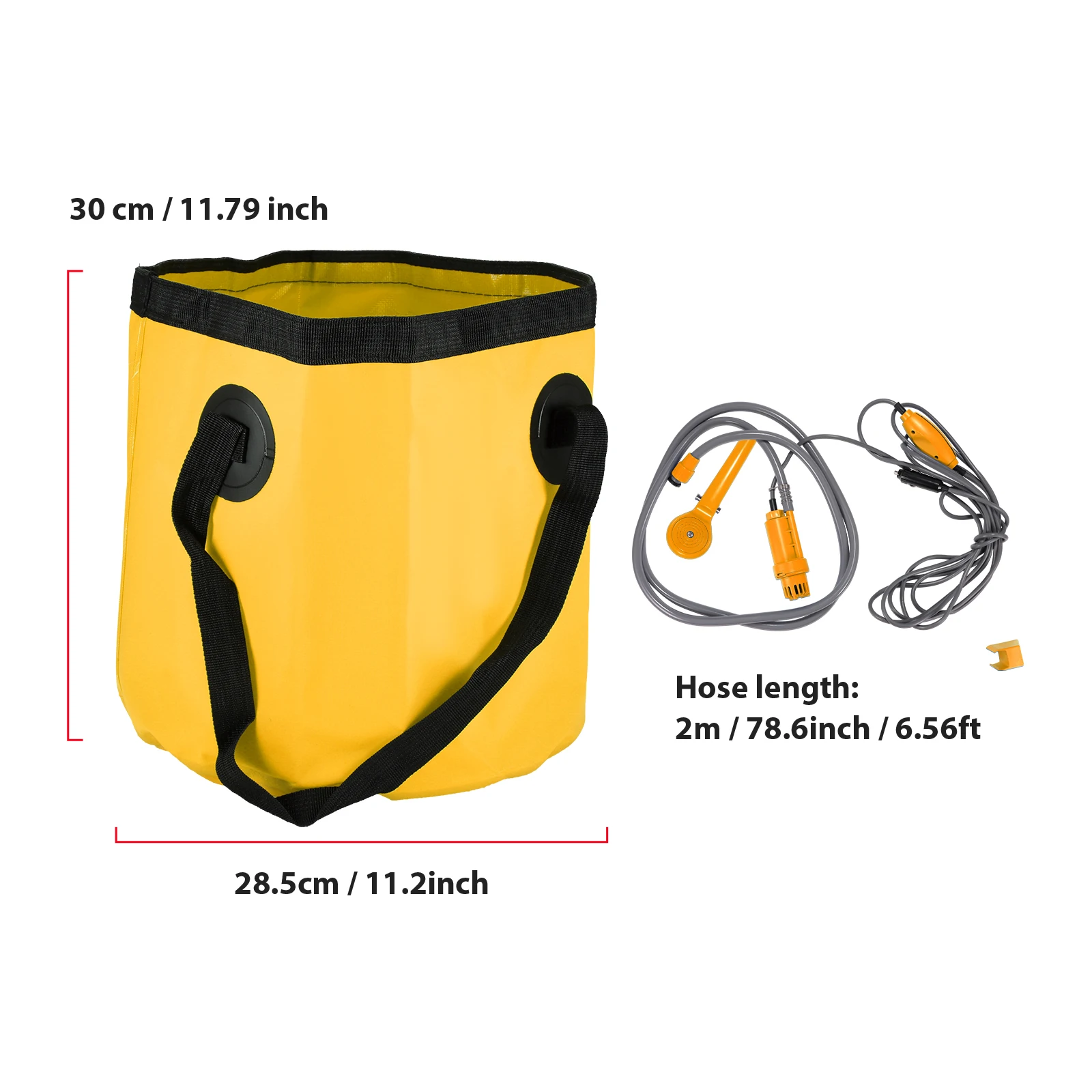 

Портативный автомобильный мойщик, автомойка высокого давления для кемпинга и душа, подходит для использования на открытом воздухе, кемпинг...