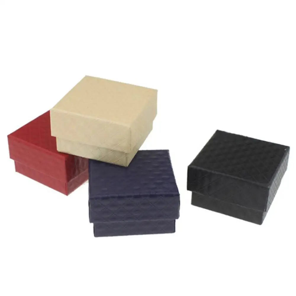 Лидер продаж квадратная шкатулка кольцо ожерелье серьги органайзер чехол