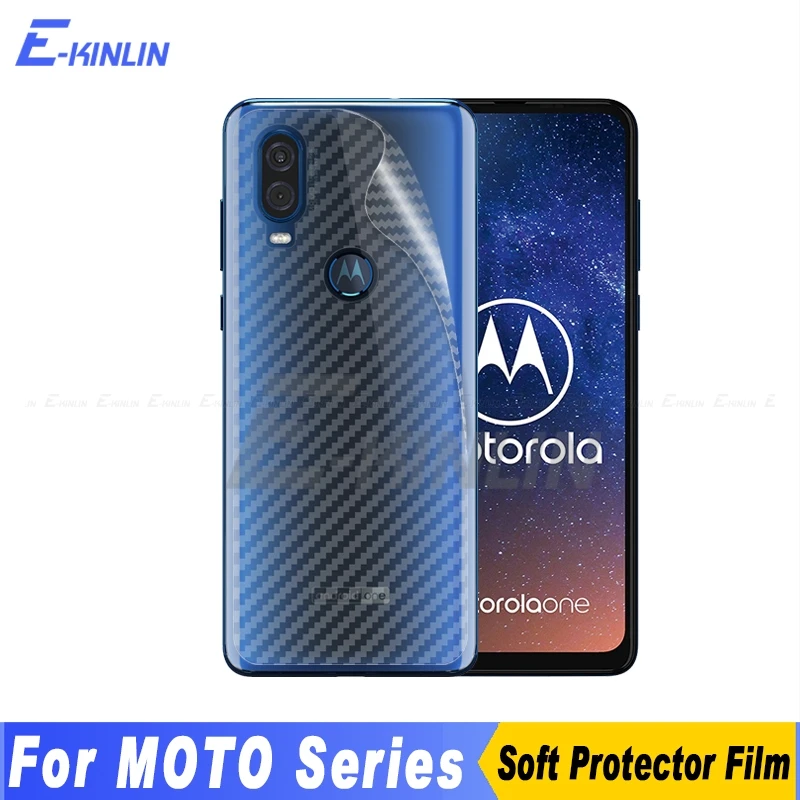 5 шт. задняя крышка из углеродного волокна защитная пленка для Motorola Moto One Fusion Plus Macro