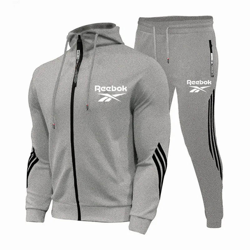 

New Tracksuit Suit Men's Spring Autumn Sets Zipper Hoodie+pants Two Pieces Casual Tracksuit Male Sportswear Brand Clothing