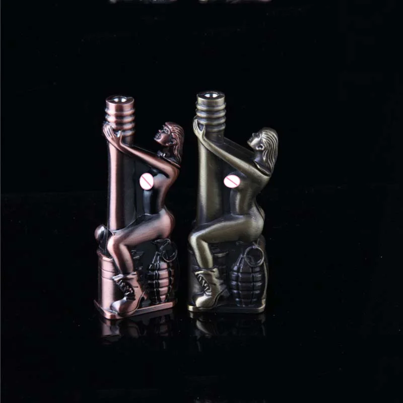 ветрозащитный металл Зажигалка созидательный зажигалки форсунка факел бутан