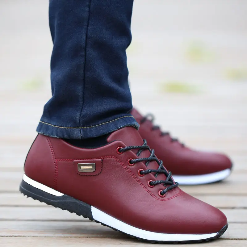 Men Shoes Business Casual for Male PU Leather 2019 Sneakers Fashion Loafers Walking Footwear Zapatos De Hombre | Обувь