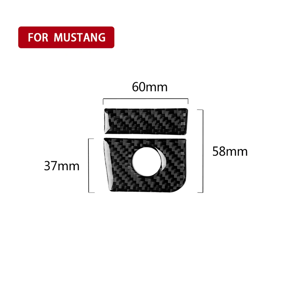 Отделка для хранения из углеродного волокна автомобиля Ford Mustang 2015 19 аксессуары