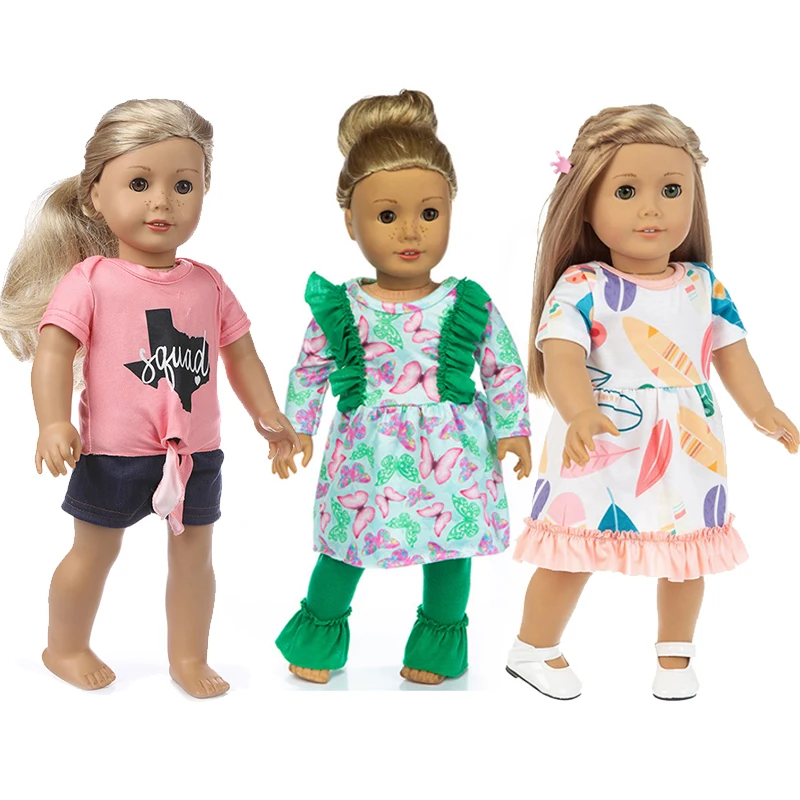 

3 Sets Doll Outfit-new Dress for My Little Baby-18inch/43-46cm Life/generation Doll Accessories- American Toy Clothes Girls Gift