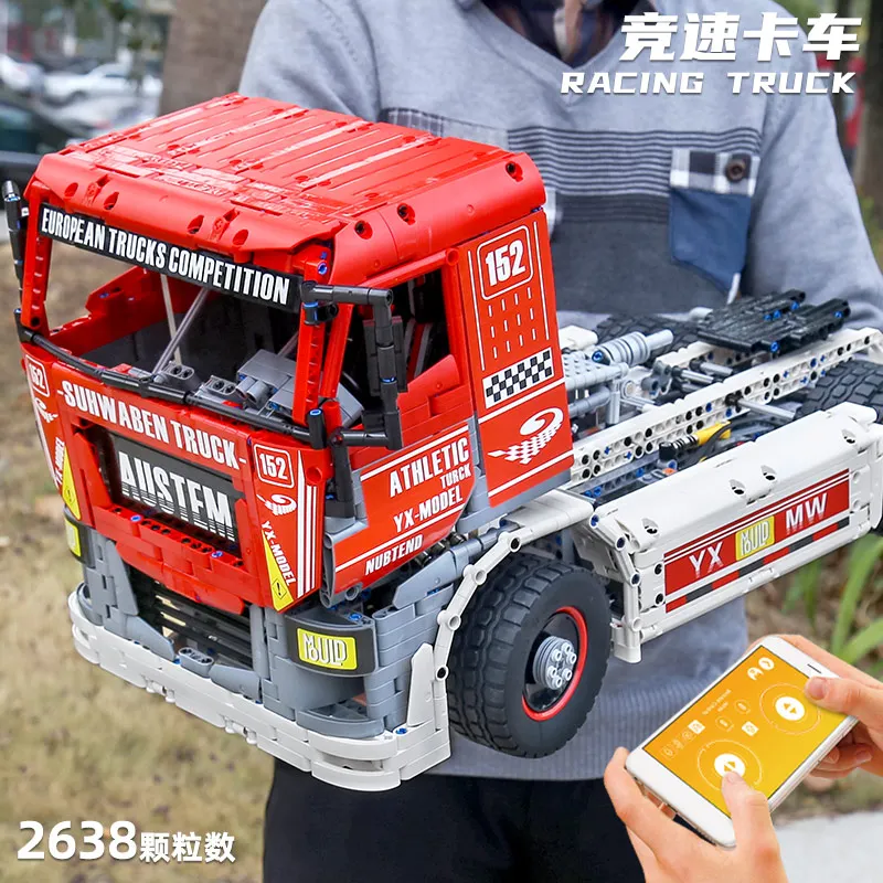 

IN STOCK MOULD KING 13152 2638Pcs new Car Toys MOC-27036 App Motorized Race Truck MkII Building Blocks Kids Christmas Gifts
