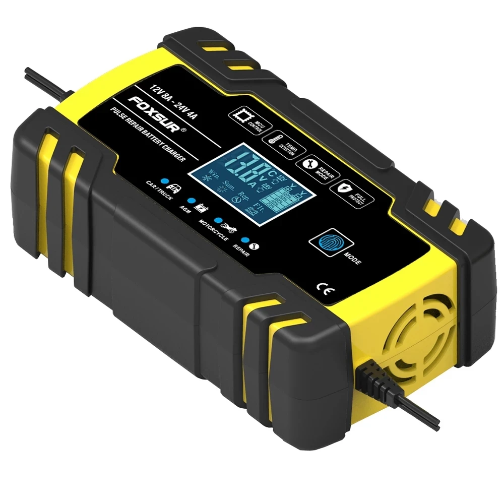 Полностью автоматическое зарядное устройство для автомобильного аккумулятора с