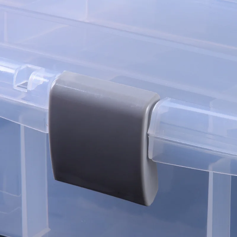 

Car Supplies Storage Box Transparent Nail Plastic Tool Box Medicine Box Car Supplies Fishing Gear Supplies Storage Box