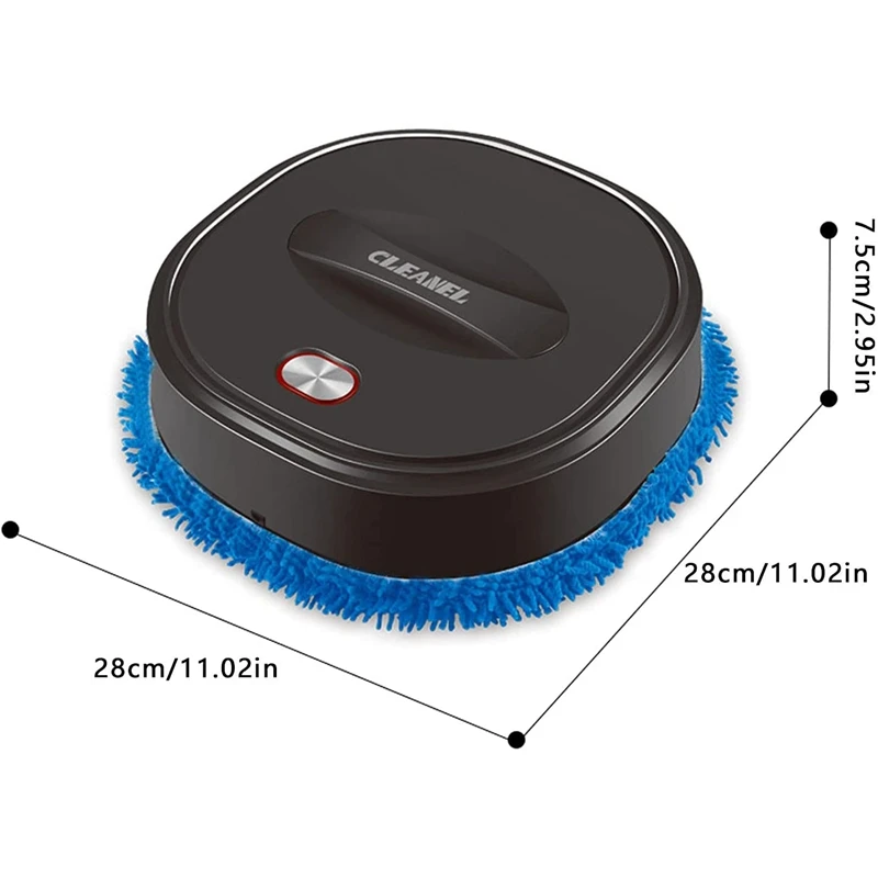 

Household Mopping Robot, Low Noise Automatic Floor Mopping Robot Wet and Dry Sweeping Robot Vacuum Cleaner