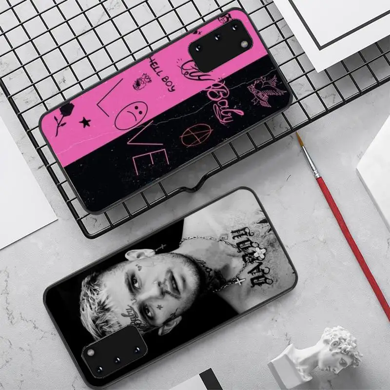 

YNDFCNB Lil Peep Lil Bo Peep Phone Case for Samsung S10 21 20 9 8 plus lite S20 UlTRA 7edge