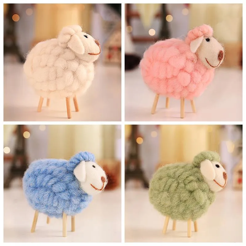 12 см инновационный шерстяной войлок милая овечья форма украшение для детской