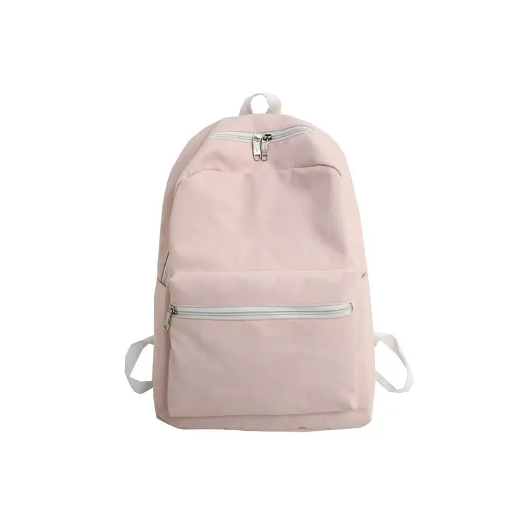 

College style pure color simple backpack small fresh literary and sweet girl versatile student schoolbag