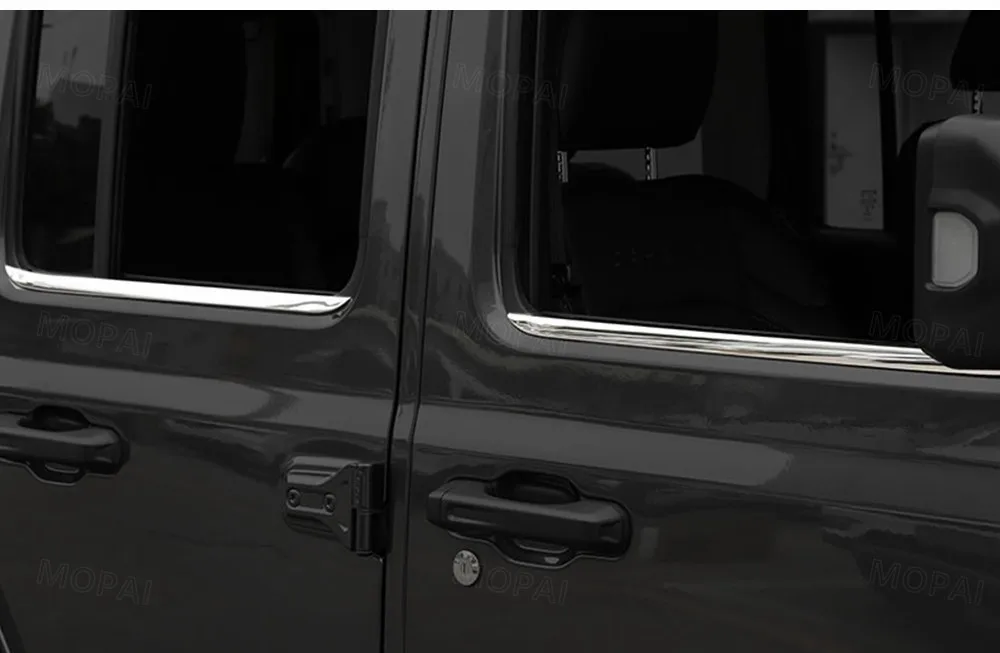 MOPAI хромированный Стайлинг для Jeep Wrangler JL+ Автомобильные дверные оконные декоративные полоски для Jeep JL Wrangler автомобильные аксессуары