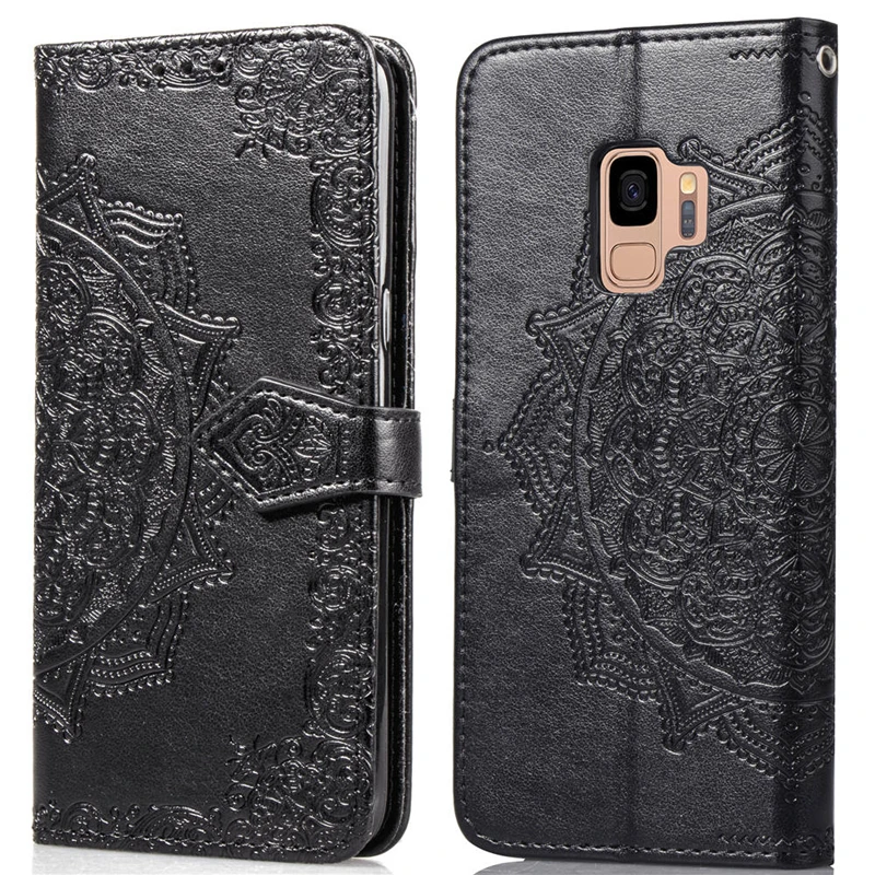Чехол-книжка из искусственной кожи для Samsung Galaxy S8 S9 S10 Plus S7 Edge A5 J5 J7 2017 A7 2018 NOTE 8 9 10 A30
