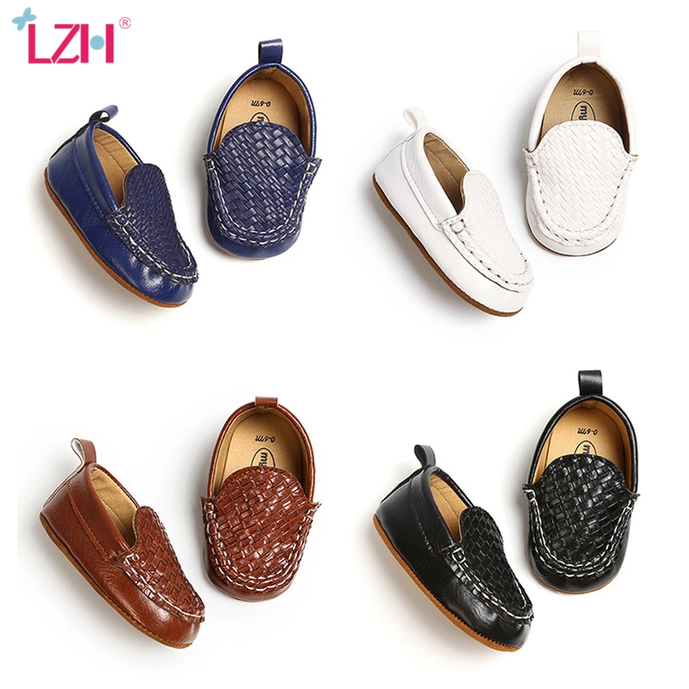 LZH классические брендовые мягкие кожаные детские туфли Мокасины модная обувь для