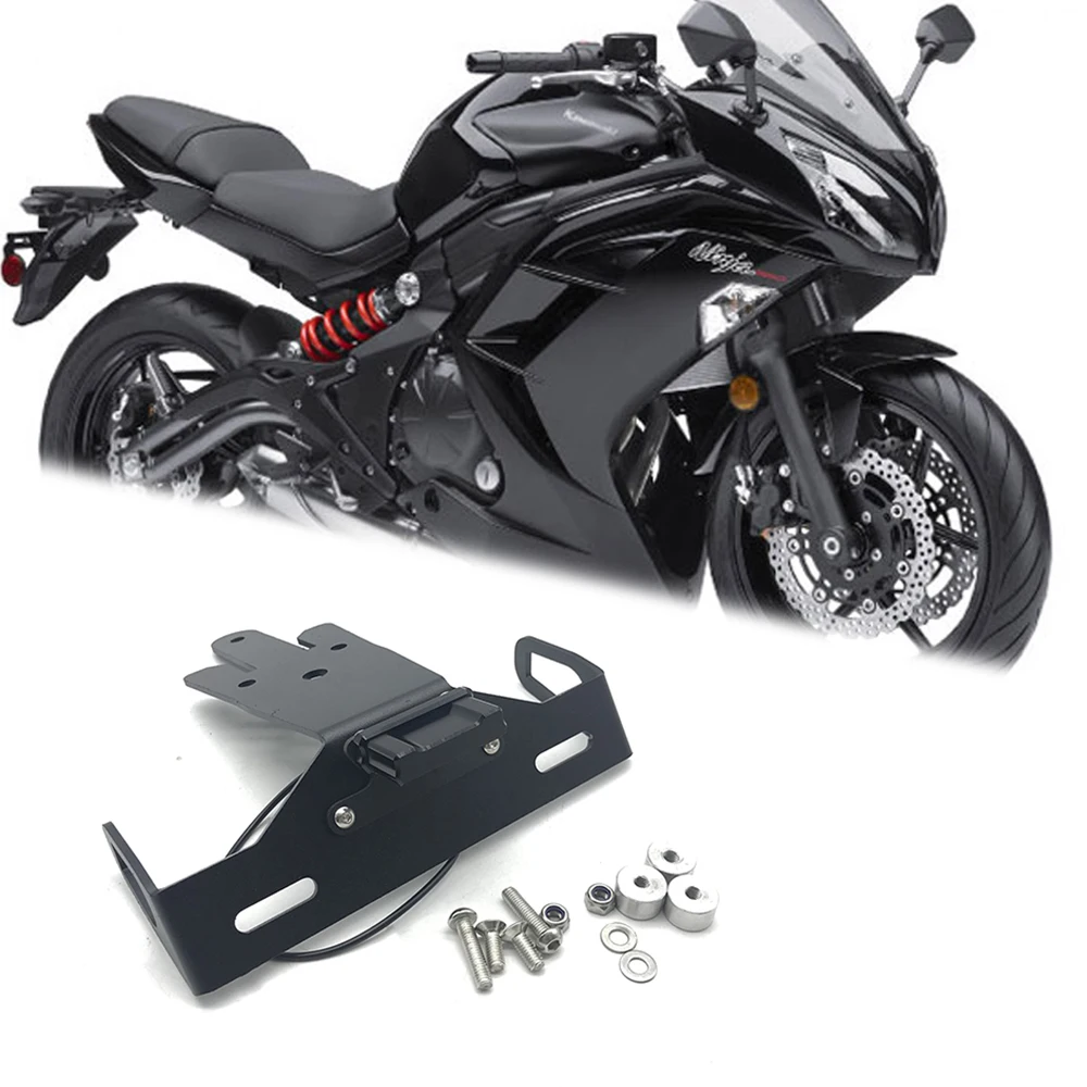 Для KAWASAKI ER6N ER6F NINJA 650 номерной знак держатель кронштейн крышка светильник крыло