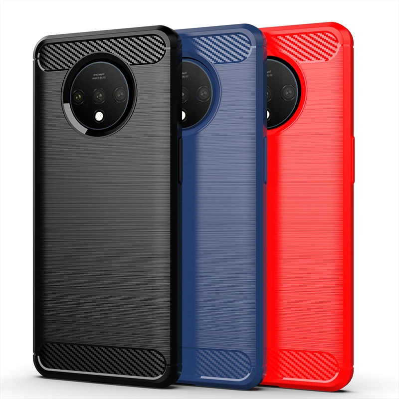 for oneplus 7t case silicone rugged armor soft cover case for one plus 7t pro 2019 phone fundas coque cases free global shipping
