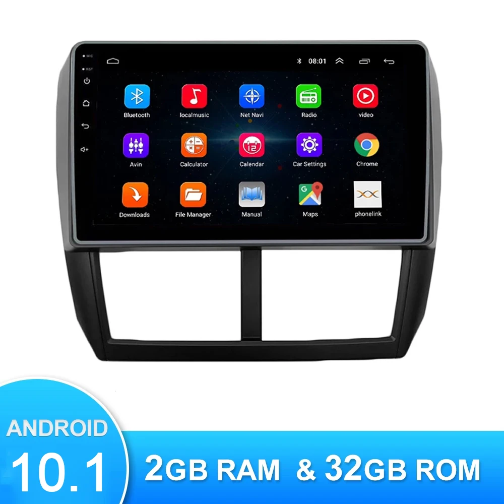 

2Din 9" Car Radio GPS Multimedia MP5 Player Android 10.1 For Subaru Forester WRX 2007-2013 2G+32G Quad GPS Navigation Head Unit