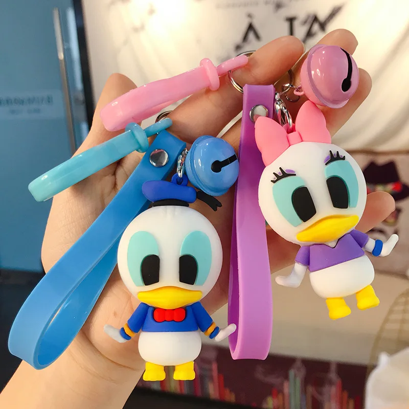 

Disney cartoon Epoxy Minnie Mickey mouse keychain girl cute doll accessories car key chain ring bag pendant boys toys