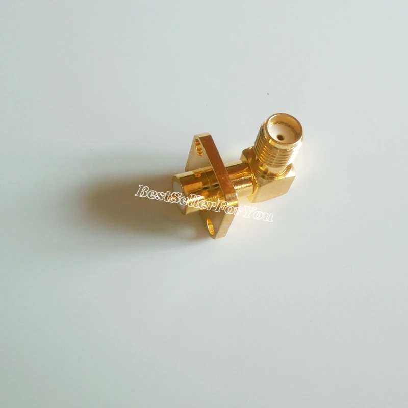 1 шт. гнездо SMA 4-отверстие фланец припой Панель Крепление палуба медный корпус