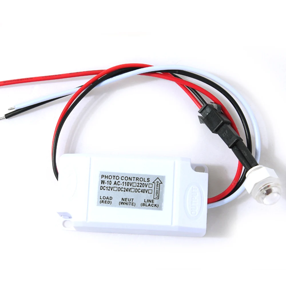 IP44 DC12V 24V 220VAC мини внешний Фоточувствительный переключатель с защитой от дождя для ламп