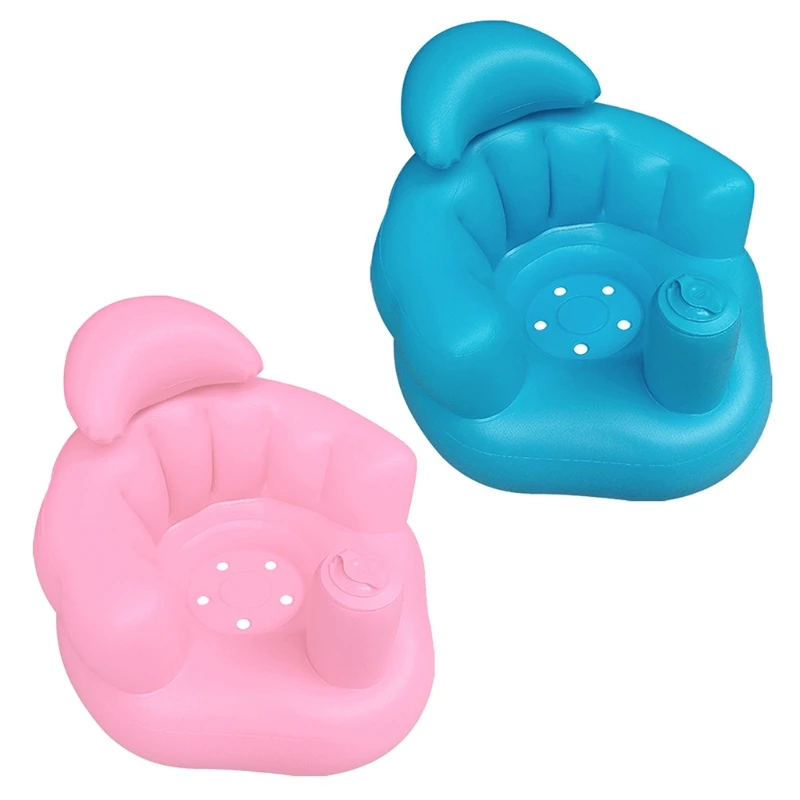 

Portable Baby Learning Seat Inflatable Bath Chair PVC Sofa Shower Stool for Play