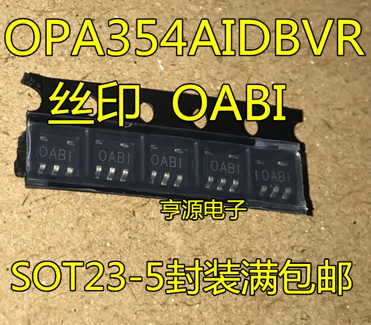 

10PCS OPA354AIDBV OPA354AIDBVR OPA354 silk-screen OABI high-speed operational amplifier chip