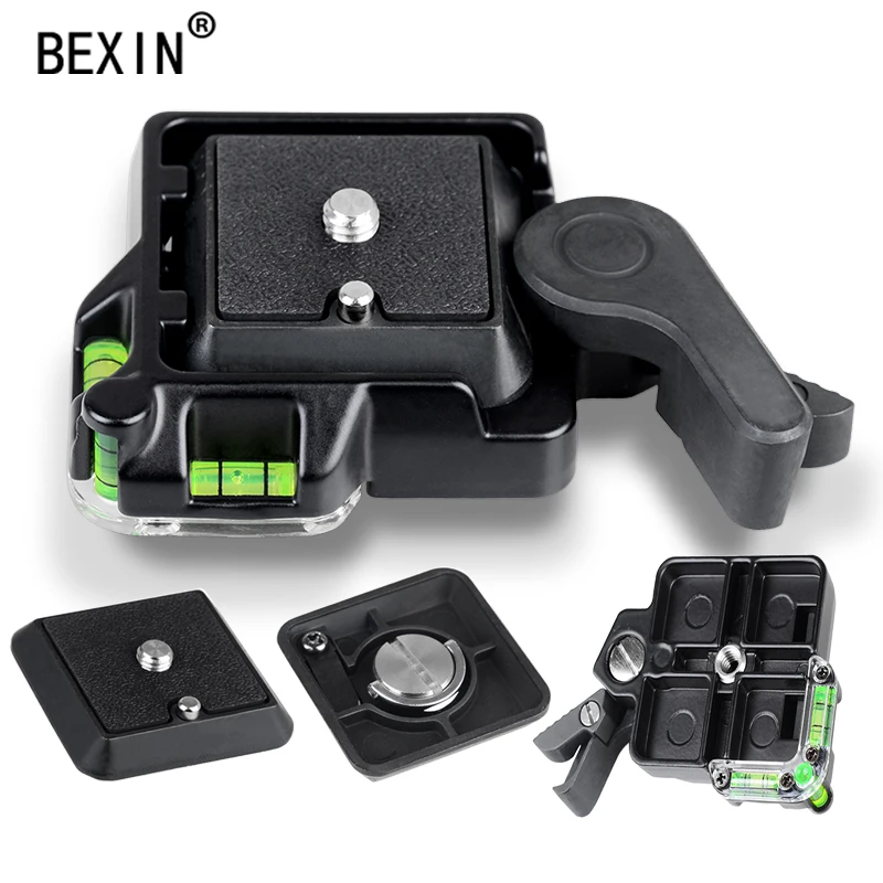 Зажим для камеры BEXIN, быстросъемный зажим для крепления dslr, штатив для штатива, адаптер для камеры manfrotto DSLR, монопод