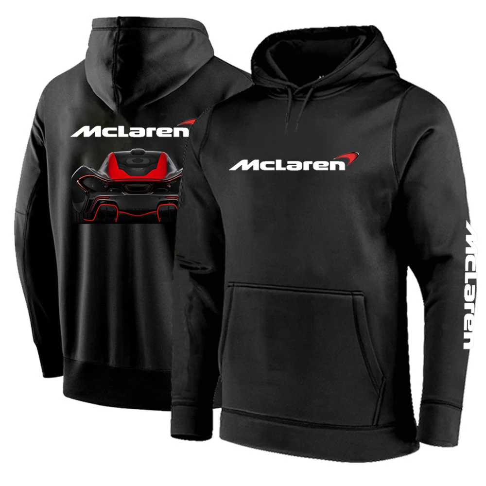 

NEW McLaren Spring and Autumn Hoodies ize Pullover Fleece Cotton Sweatshirts Casual Fashion Fashion Coats Tops