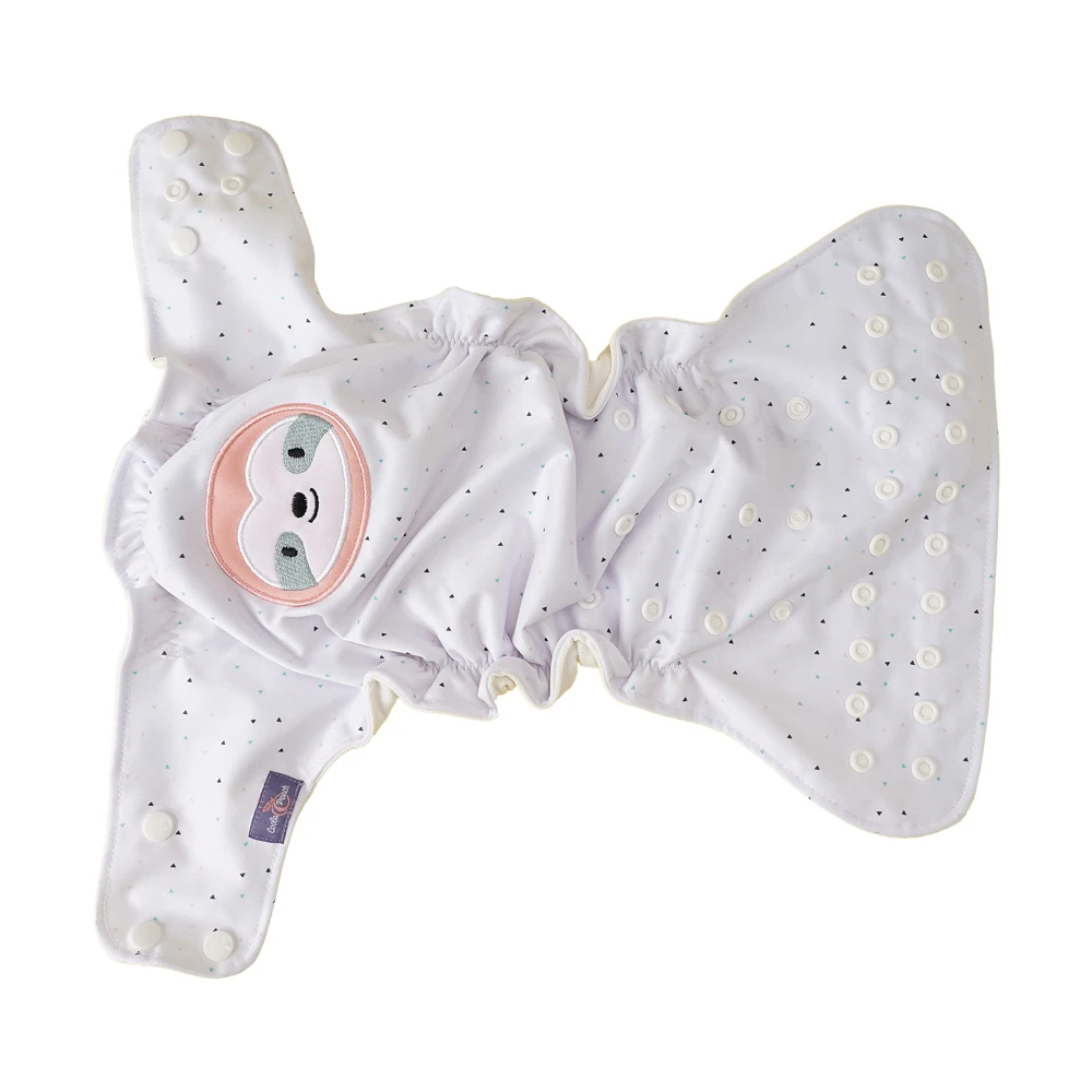 Coola Peach Washable Reusable Breathable Baby Cloth Nappies Suit With ( 3 Diapers+3 Inserts ) | Мать и ребенок