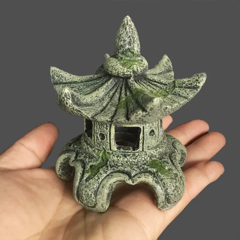 Аквариумный декор в 2 стилях статуя старого маяков Будды для аквариума украшение