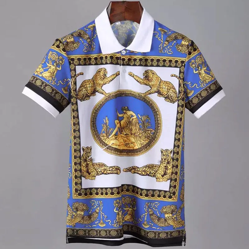 

Мужская рубашка-поло из чистого хлопка, с коротким рукавом