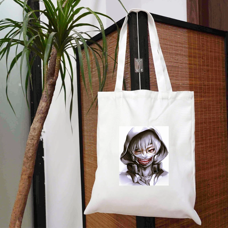 

Tokyo Ghoul Bag Woman Customizable Logo Shopper Luxury Designer Handbags 2021 Women's Shopping Shoper Canvas Large Printed Bags