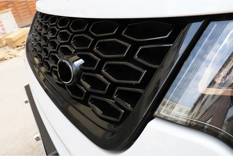 Высококачественная Передняя средняя решетка из АБС черного цвета для Land Rover Discovery