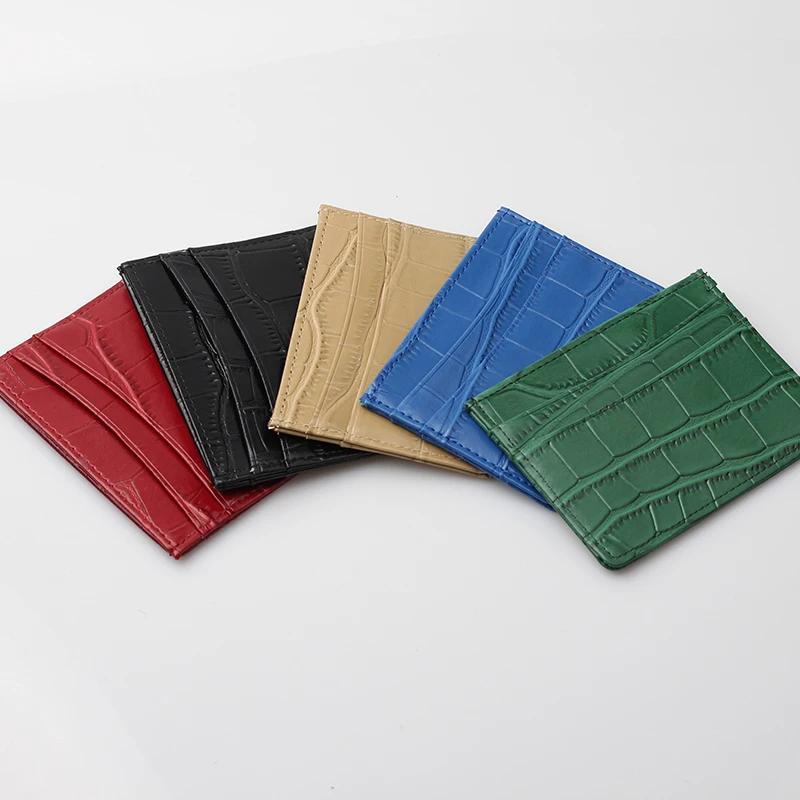 Крокодил PatternCard держатель кошелек из натуральной кожи многофункциональный для