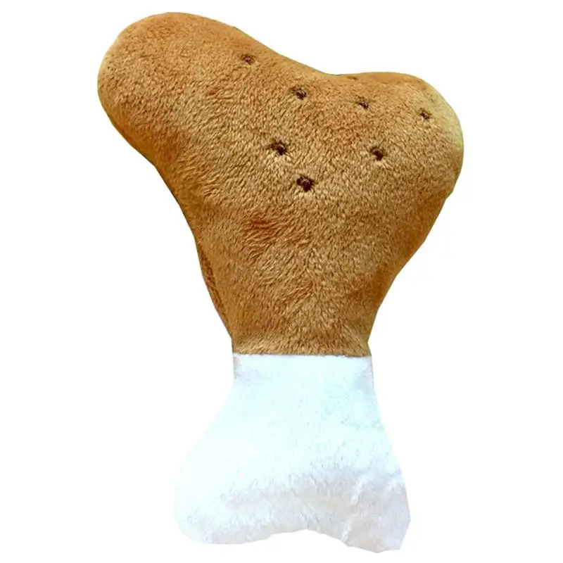 

1PCS Simulation Chicken Leg Dog Toy Bite-resistant Dog Plush Toy Puppy Squeaky Toy Dog Chew Toy Sound Funny Training Toys