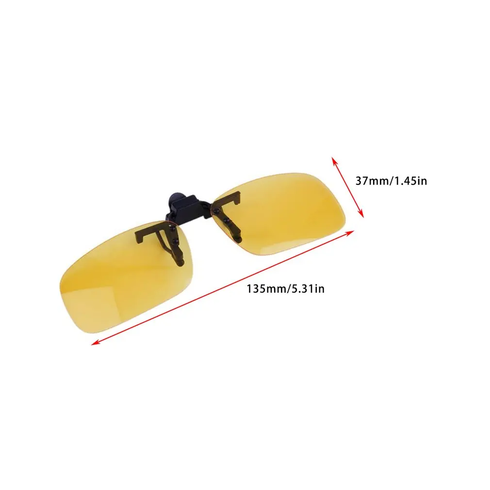 

Driving Night Vision Clip-on Flip-up Lens Sunglasses Cool Eyewear Clip On Lens Anti-UV 400 Unisex for Women & Men