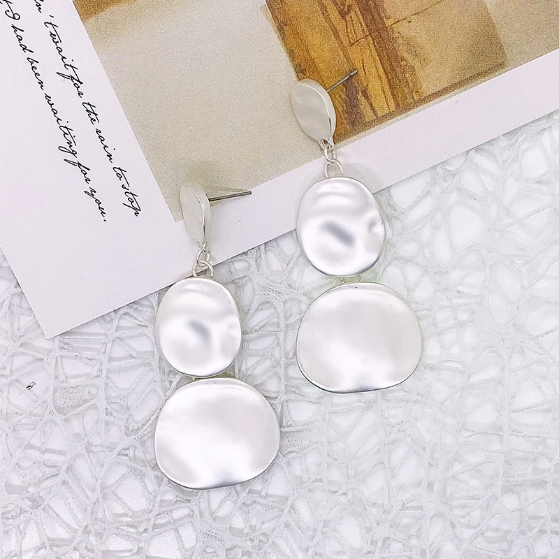 

Round Water Drop Earrings 2020 New Trendy Korean Style Personality All-match Earrings Fashion Simple Earrings